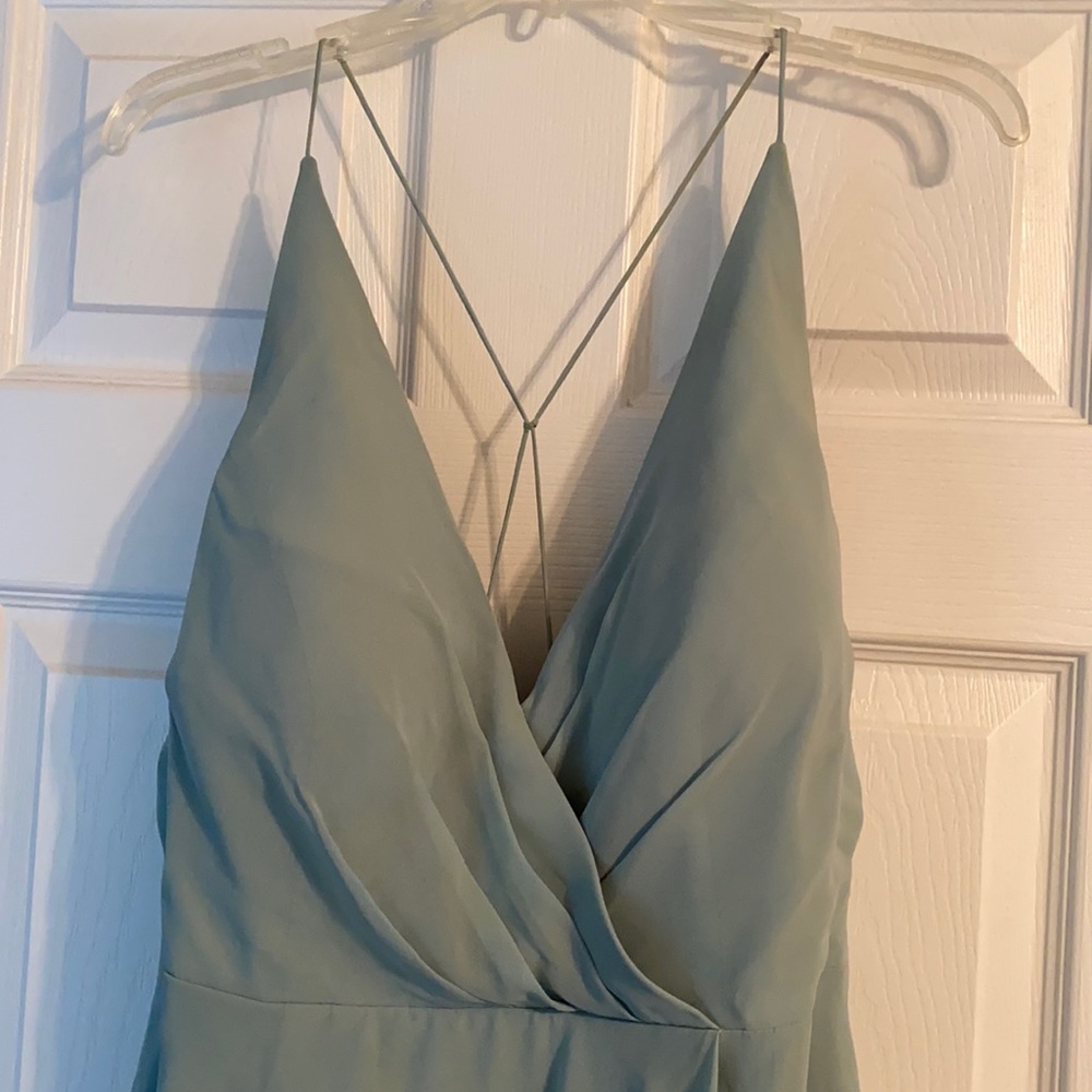 Jenny Yoo, Farrah bridesmaid dress in Ciel blue